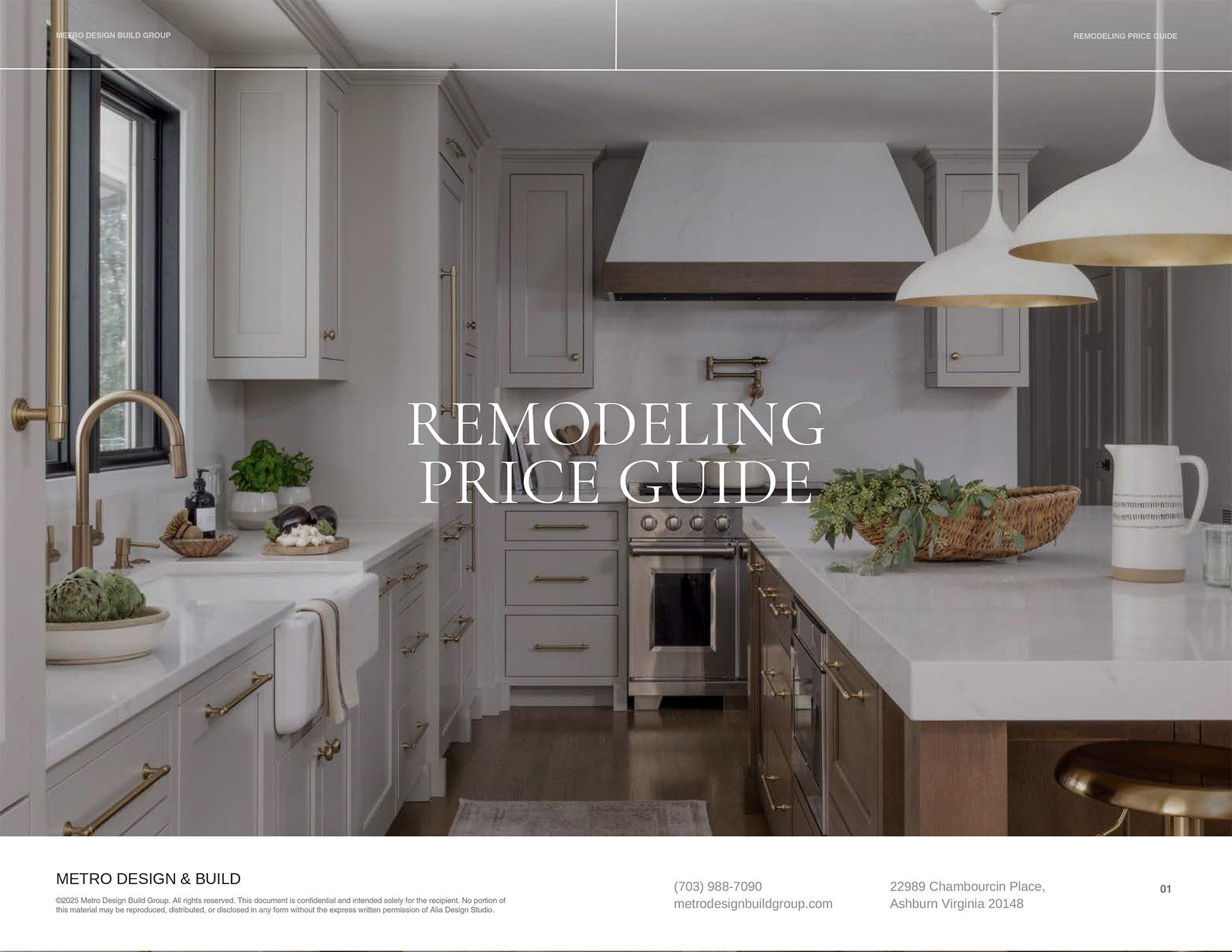 Access the Pricing Guide - Metro Design Build Group